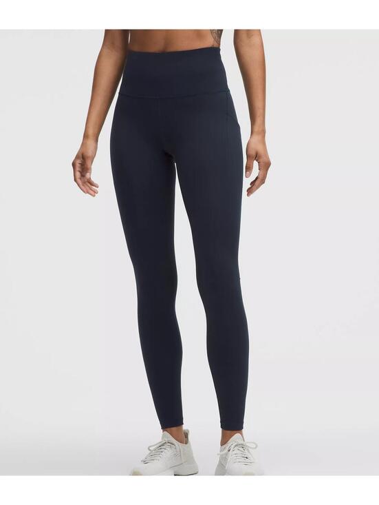 lululemon athletica Pants - EUC Lululemon Wunder Train High-Rise Tight with Pockets 28" True Navy Size 6